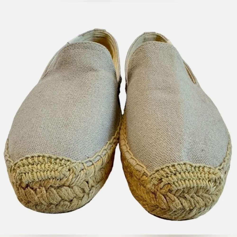 Soludos Canvas Platform Espadrille Shoes Size 8.5